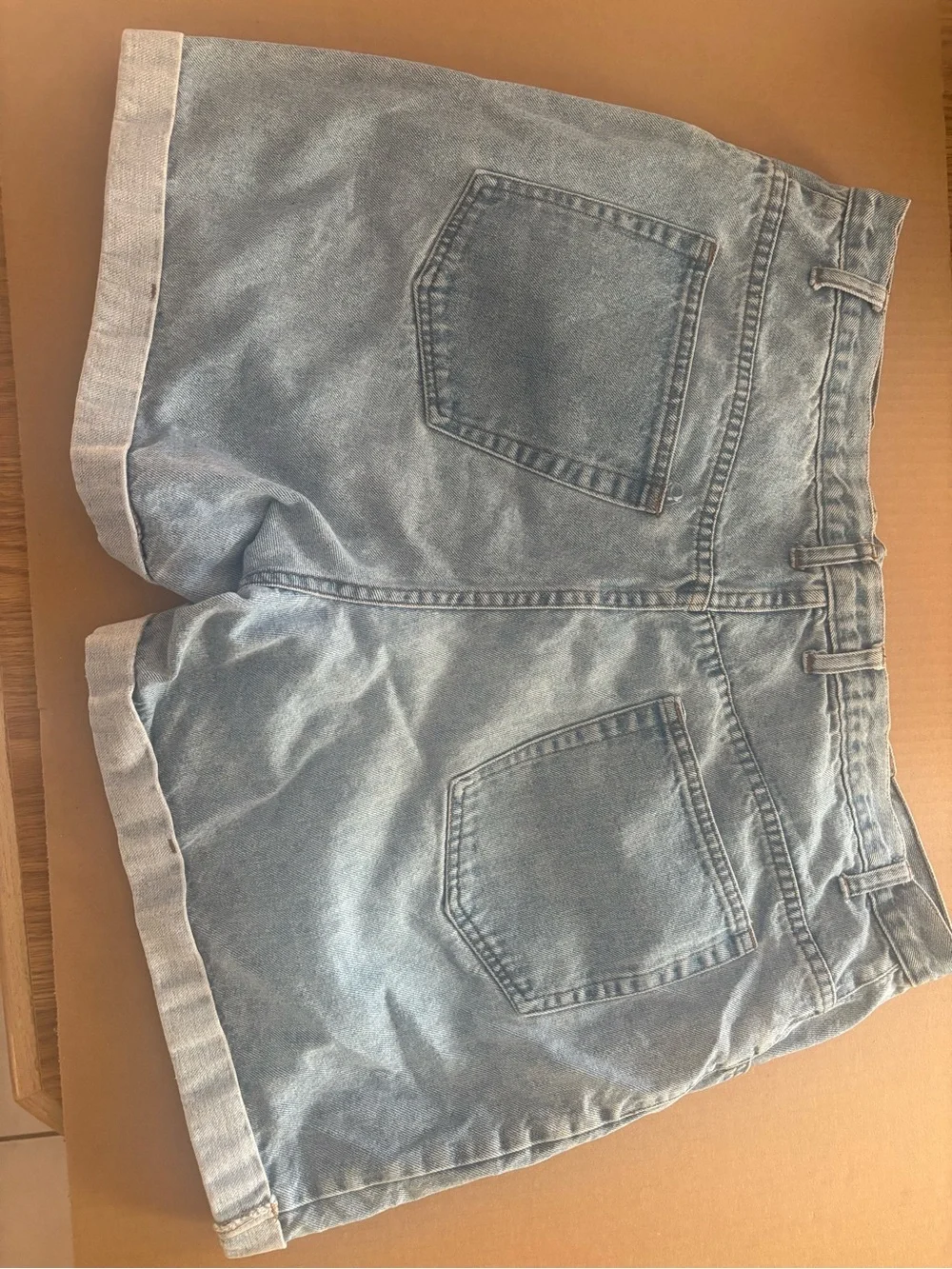 Light Blue Denim Shorts